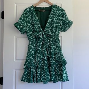 Sweet Pot Crepe Mini Dress